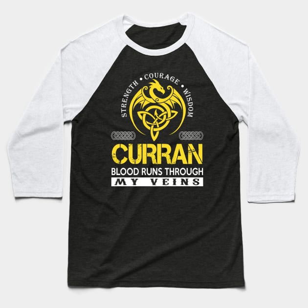 CURRAN Baseball T-Shirt by isaiaserwin